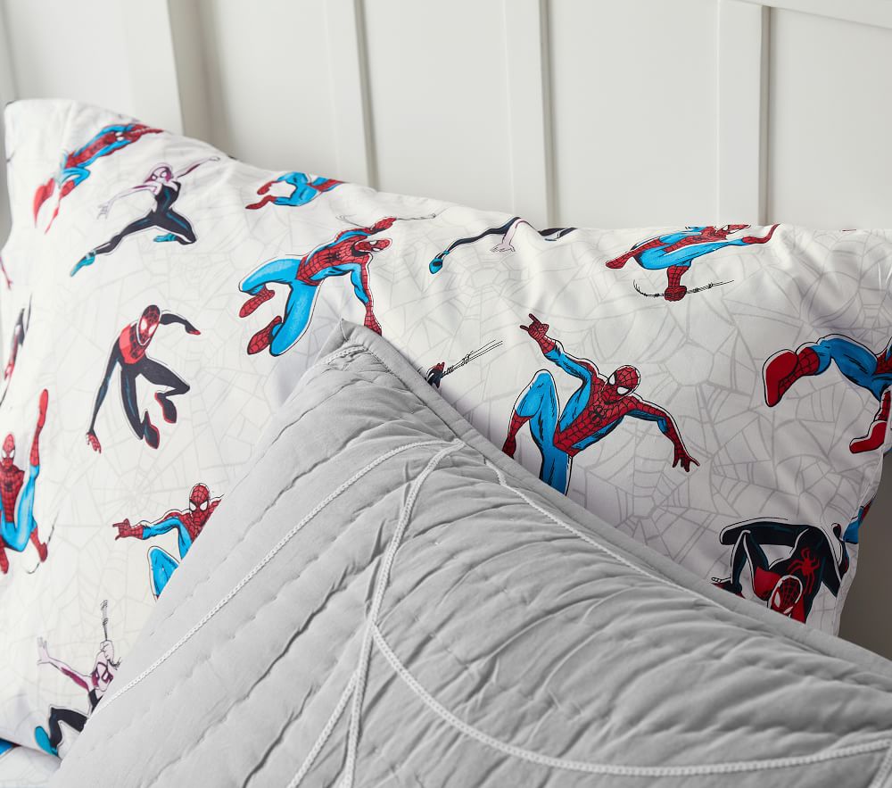 Shop Marvel s Spider Man Glow in the Dark Sheet Set Pillowcases