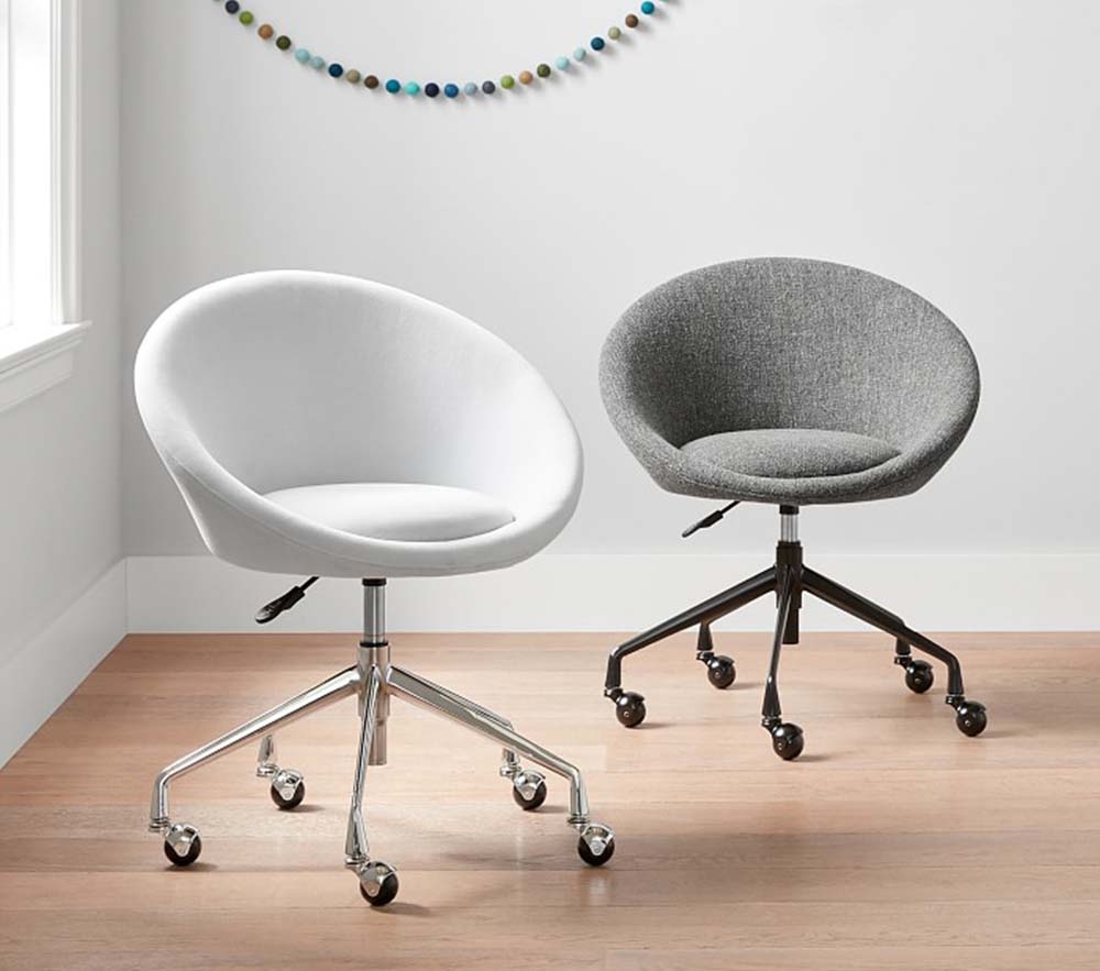 Pleated desk deals chair