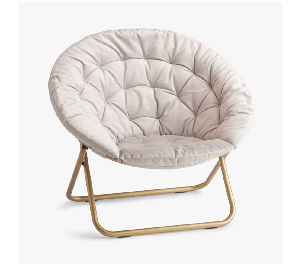 Velvet store circle chair