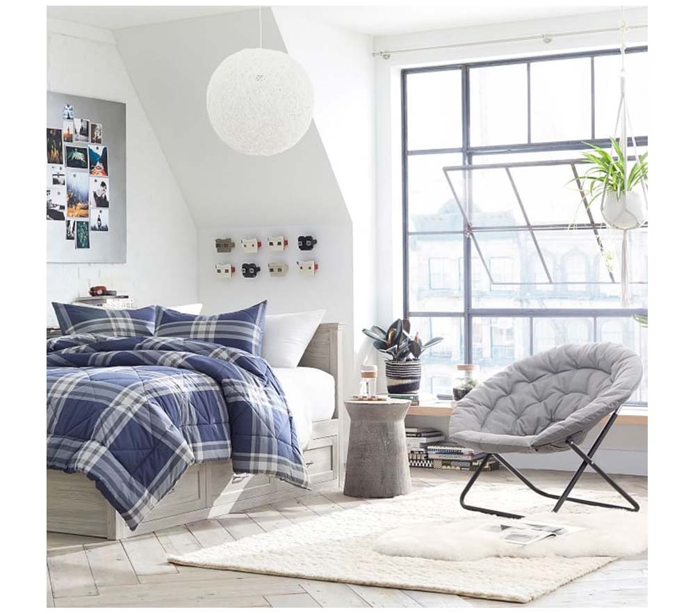 Shop Simple Basket weave Silver Hang A Round Lounge Chair online