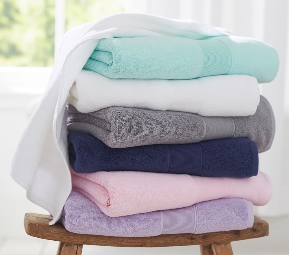 Shop Classic Solid Bath Towel Collection online Pottery Barn