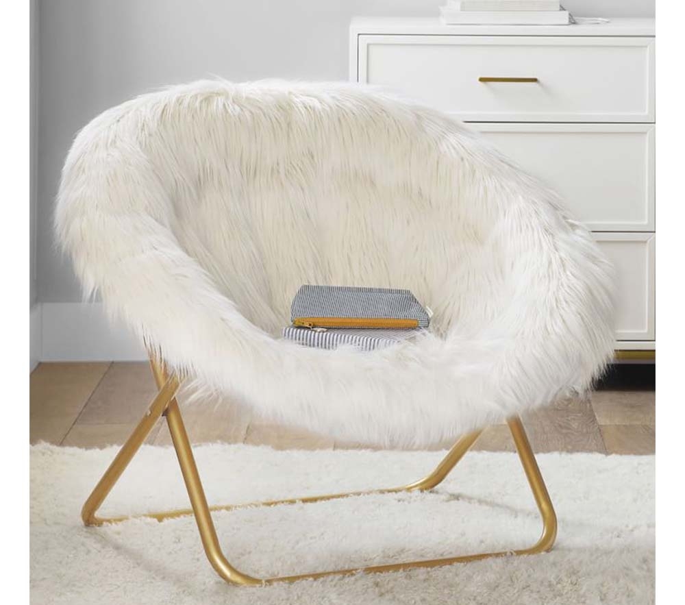 Fur faux chair discount