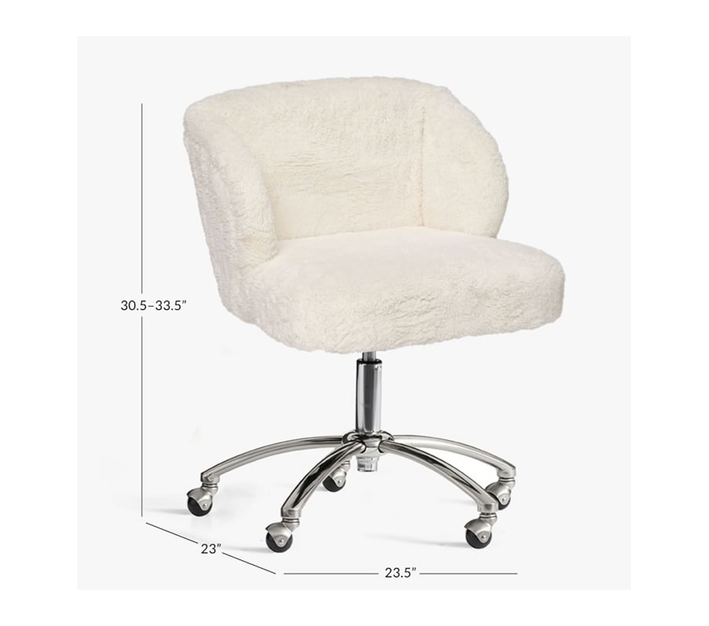 Sherpa desk store chair with arms