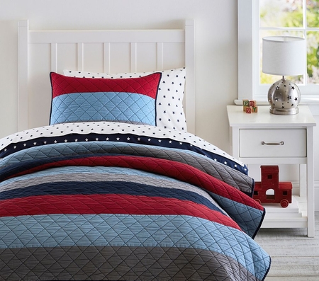 Boys stripe bedding cheap