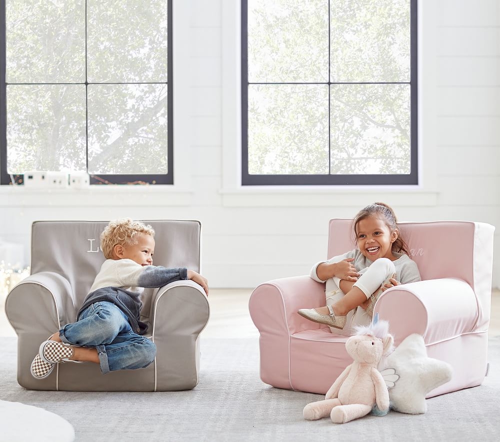 Shop Blush With White Piping Anywhere Chair Slipcover Only online