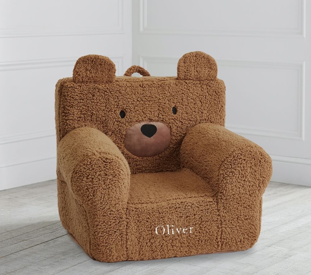 Shop St. Jude Caramel Sherpa Bear Anywhere Chair online Pottery