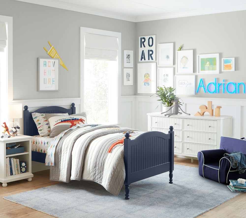 Pottery barn online navy dresser