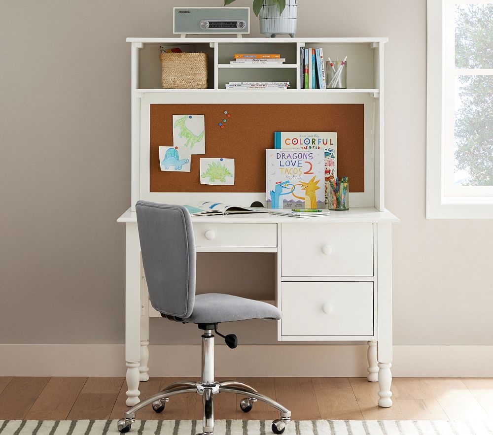 Desk shop hutch storage