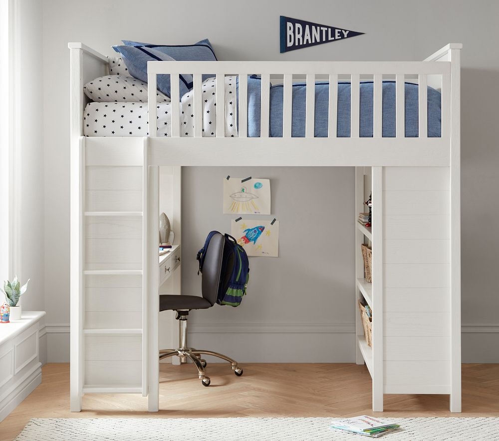 Pottery barn full size 2025 loft bed with desk