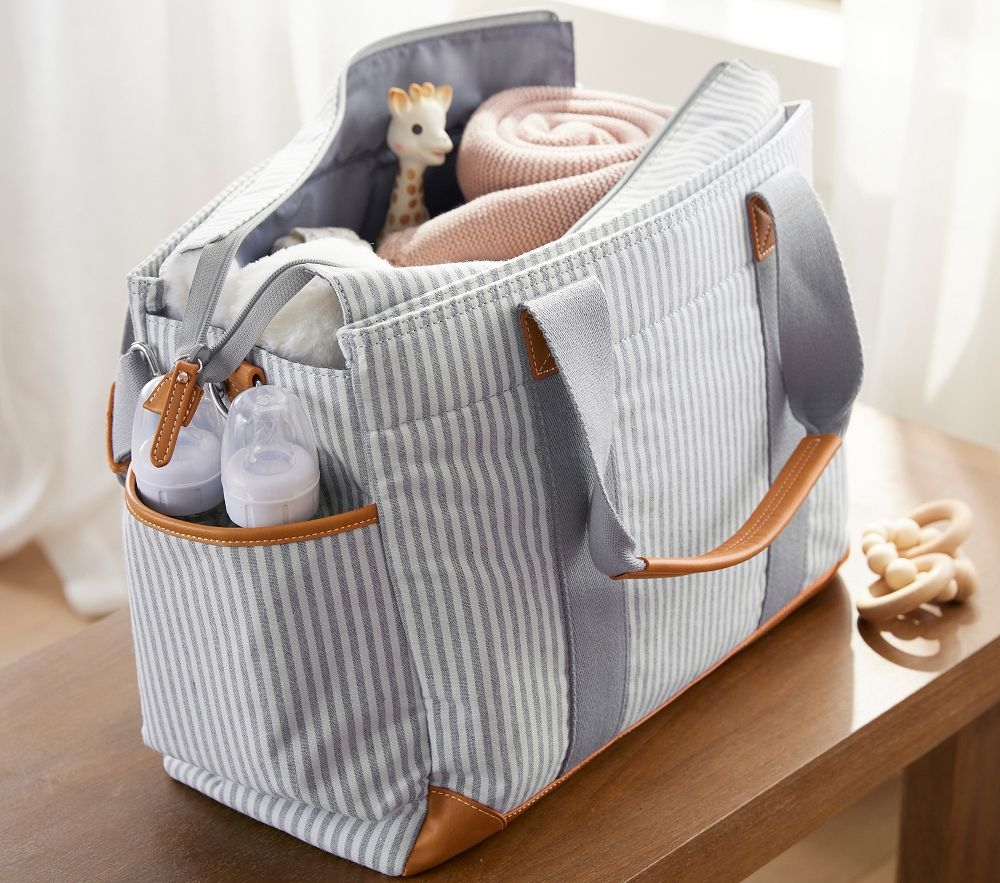 Stripe diaper hotsell bag