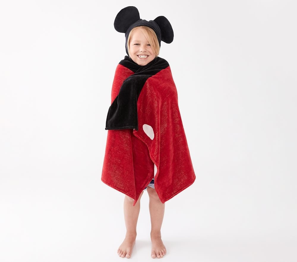 Mickey mouse sale hooded bath towel