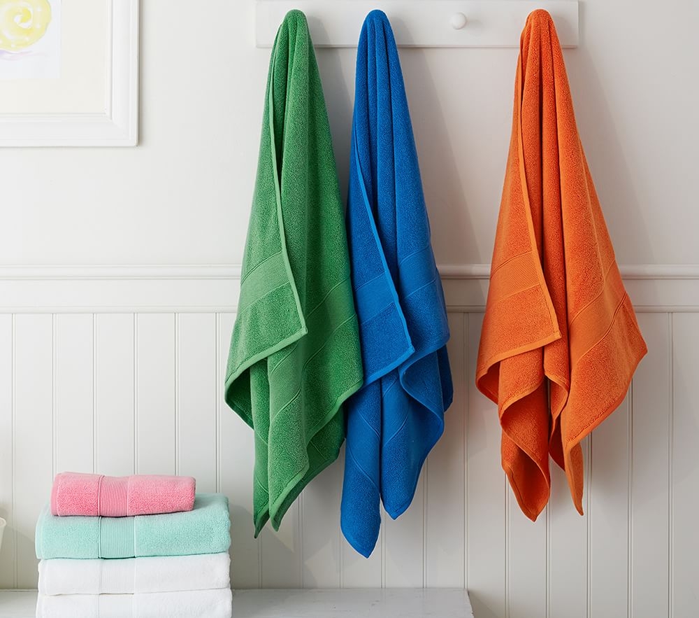 Shop Classic Solid Bath Towel Collection online Pottery Barn