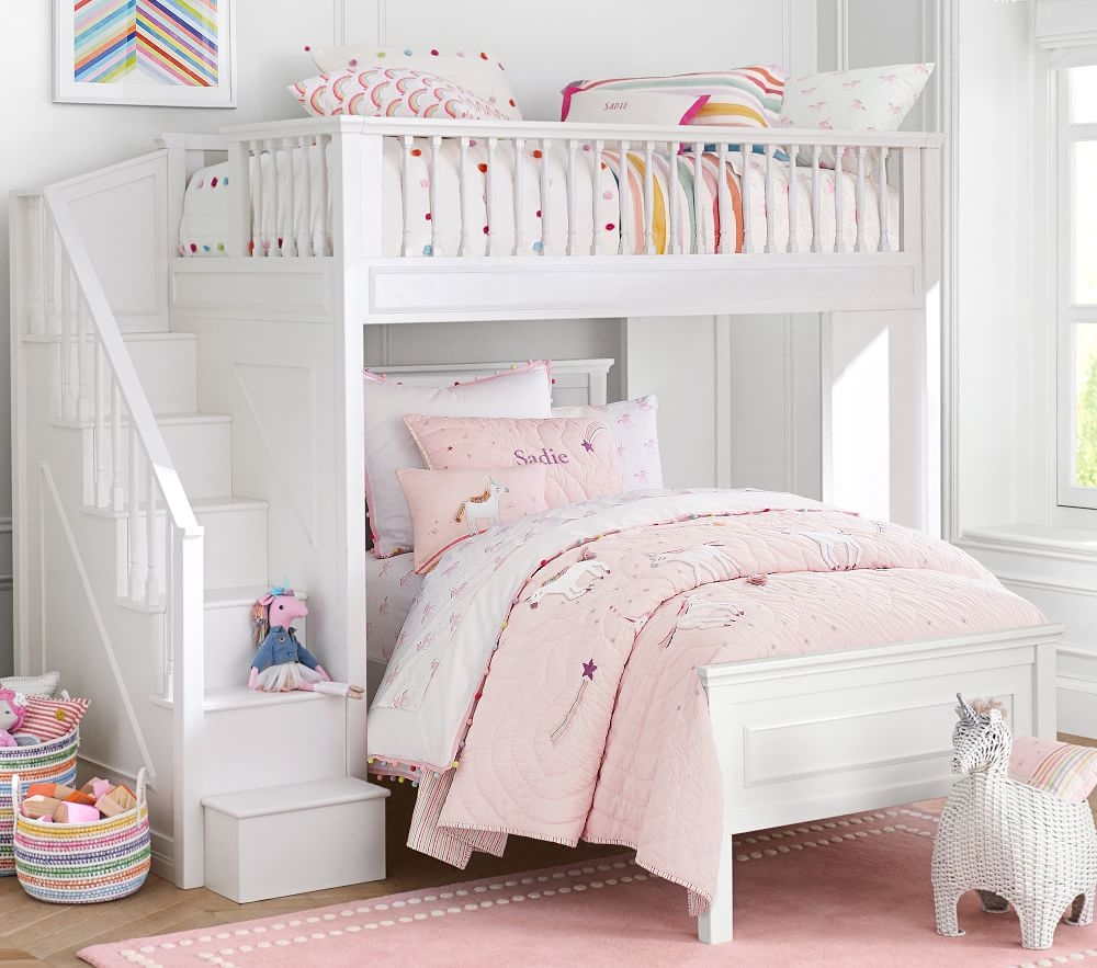 Fillmore stair loft bed outlet & lower bed set