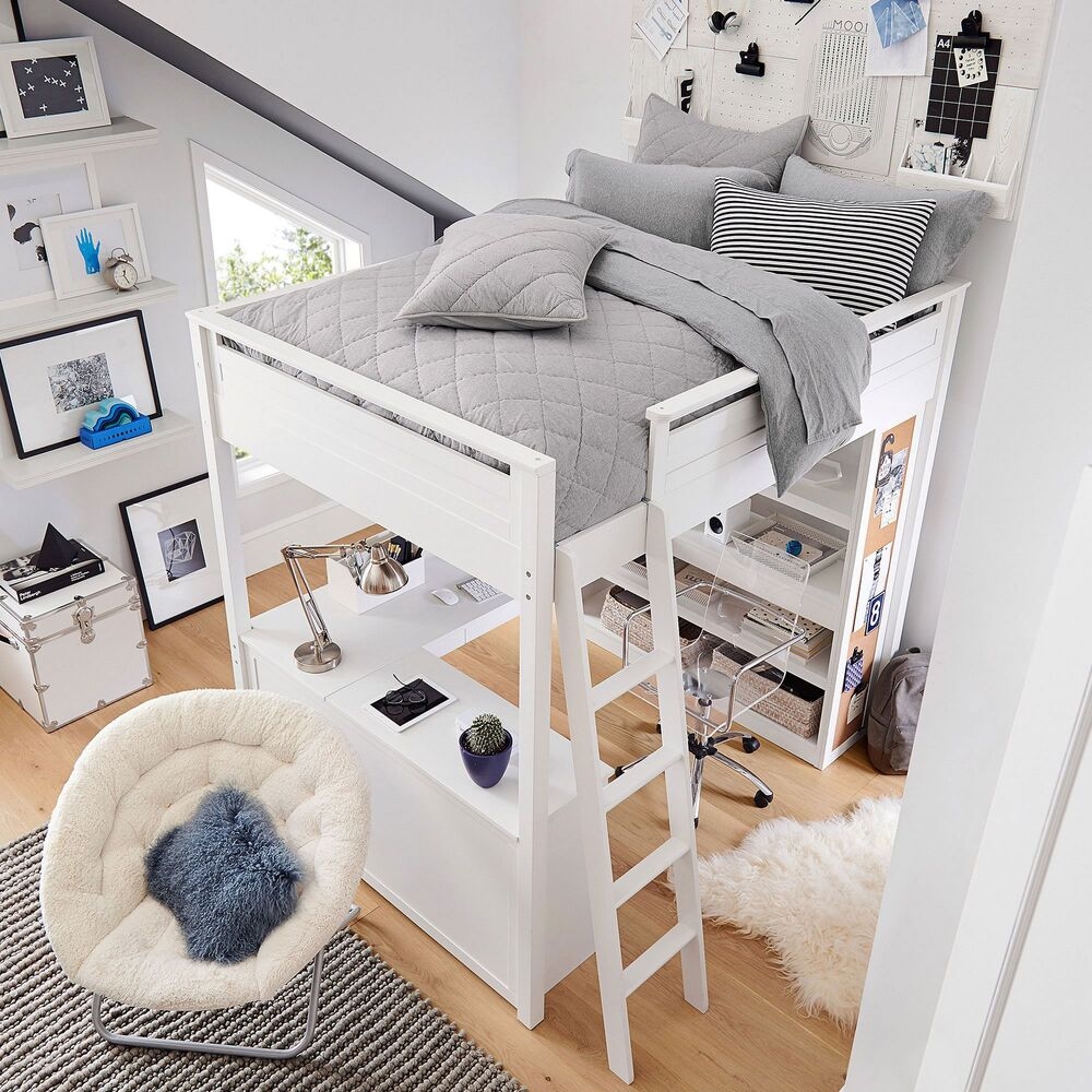Sleep and study loft clearance bed pottery barn