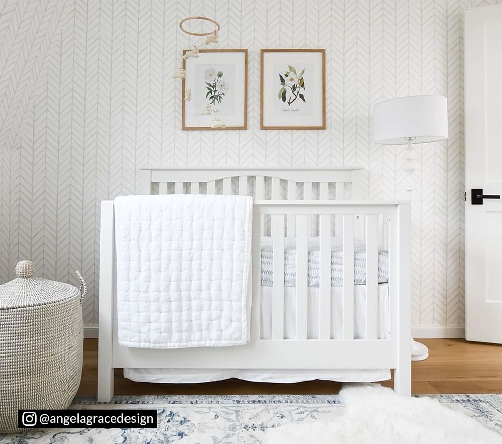 Serena and lily shop white crib bumper