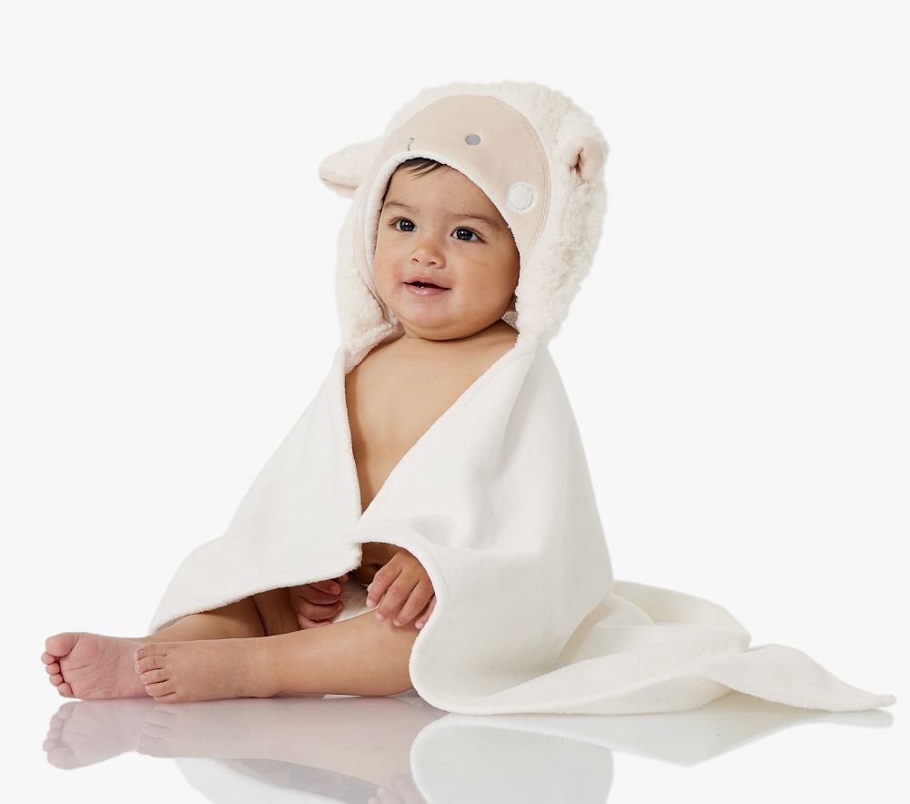 Lamb hooded towel shop