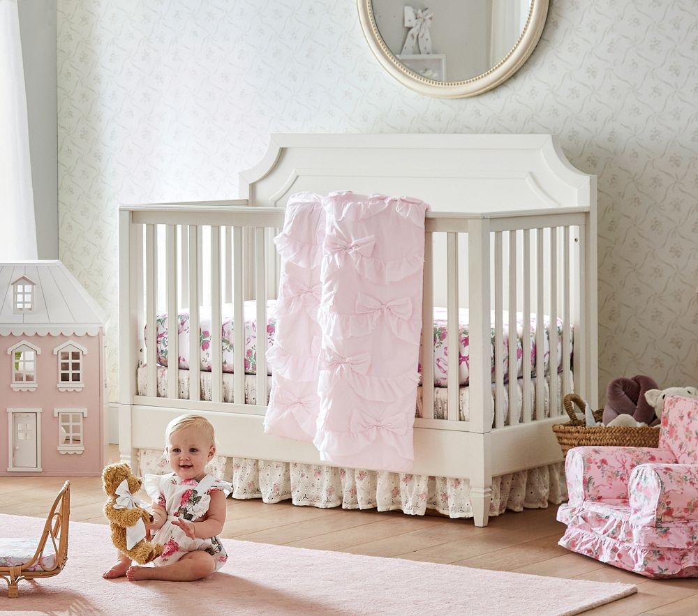 Eyelet crib discount skirt
