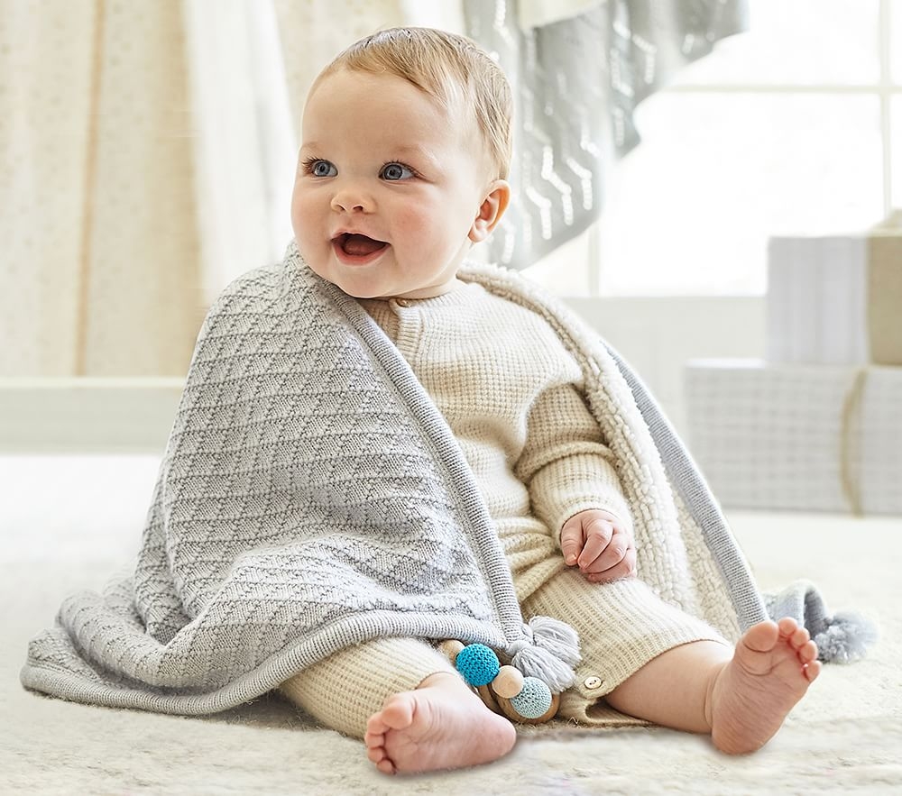 Cable knit clearance blanket baby