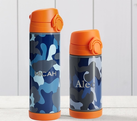 Personalised Metal Unicorn Drinks Water Bottle for Kids nursery School flask. 