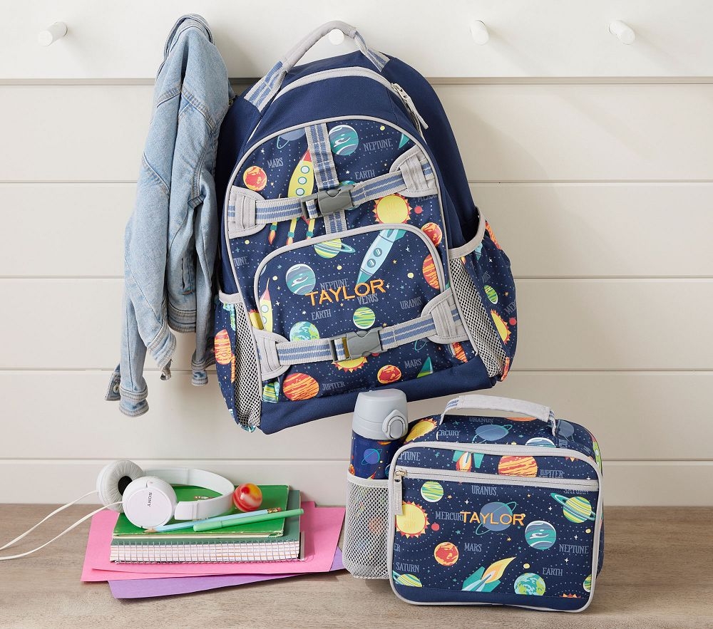 Pottery barn top solar system backpack