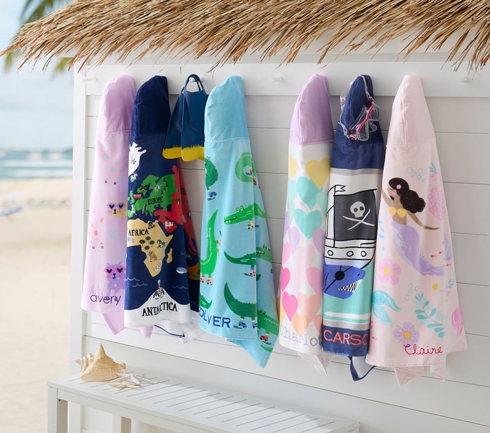 Pottery barn kids sales hooded beach towel