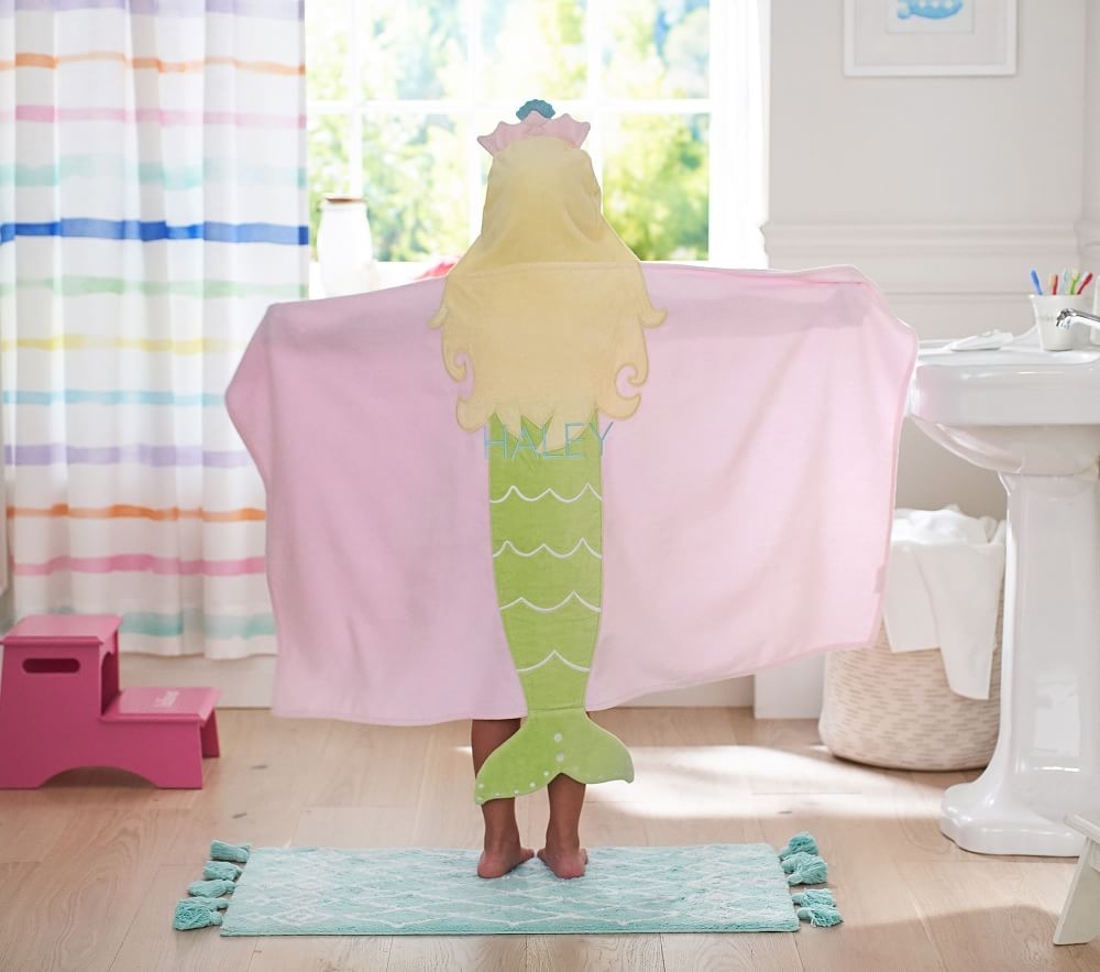 Hooded mermaid towel clearance