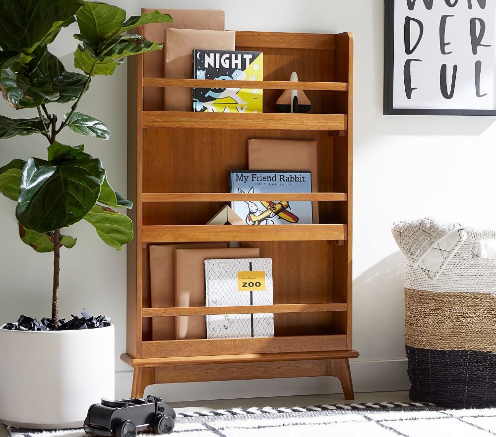 West elm bookcase mid century sale