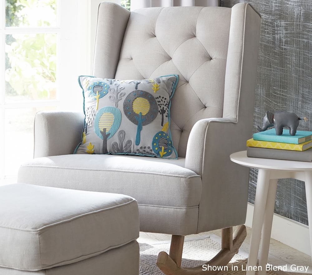 Pottery barn shop modern wingback rocker