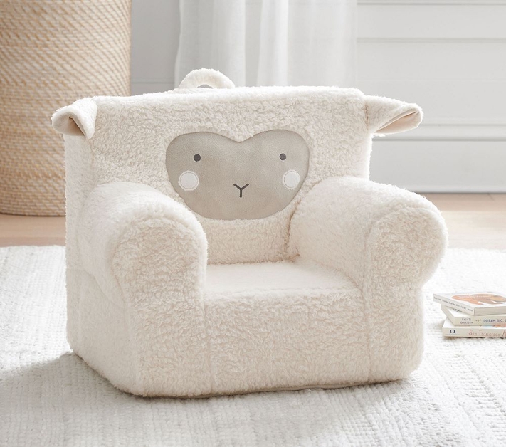 My First Anywhere Chair R Cozy Ivory Lamb