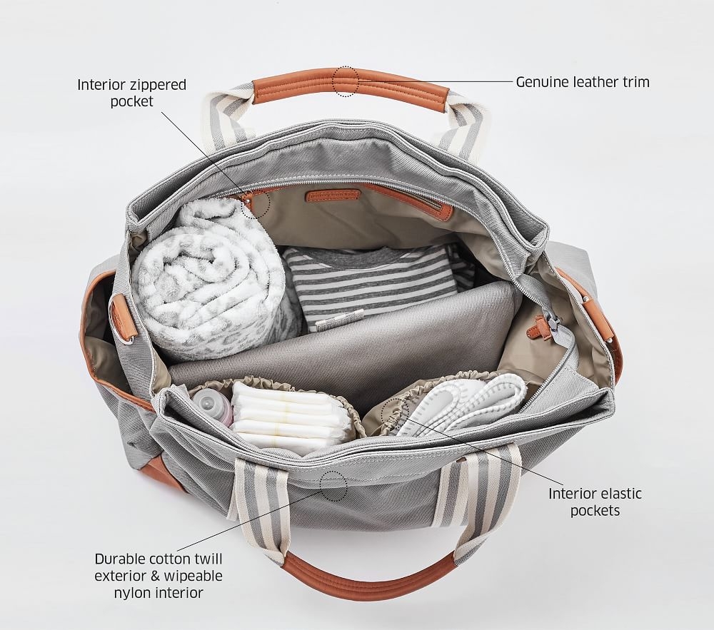 Pottery barn baby top diaper bag