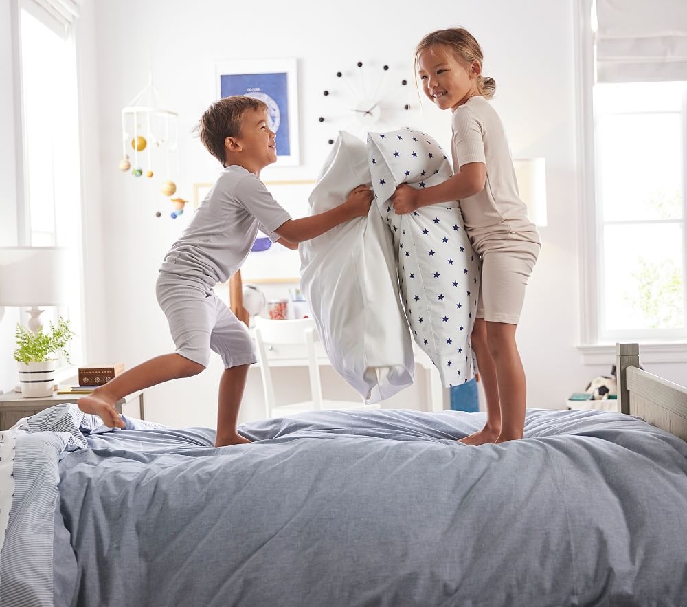 Organic Chambray Reversible Duvet Cover