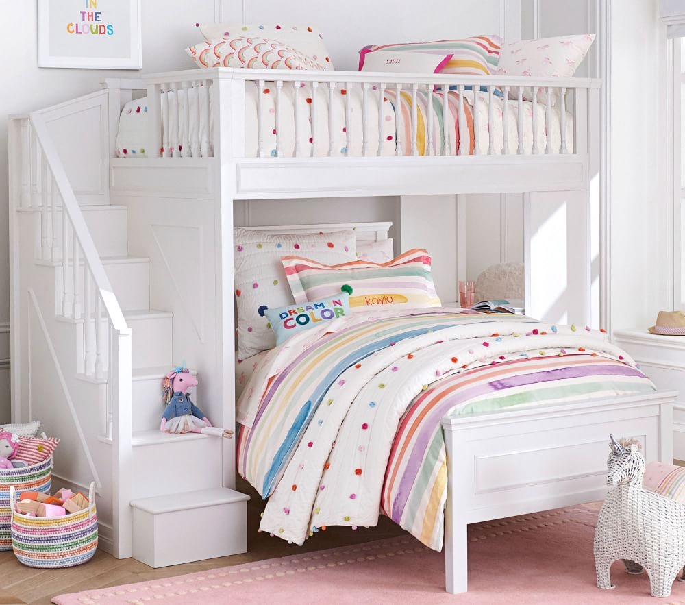 Kayla rainbow outlet stripe duvet