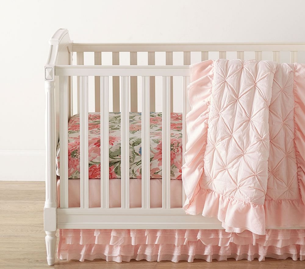 Pottery barn discount ruffle crib skirt