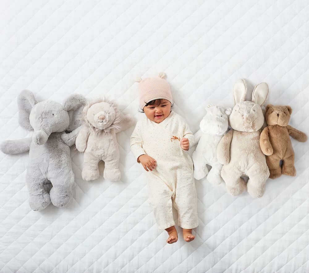 Stuffed animal hot sale and blanket set
