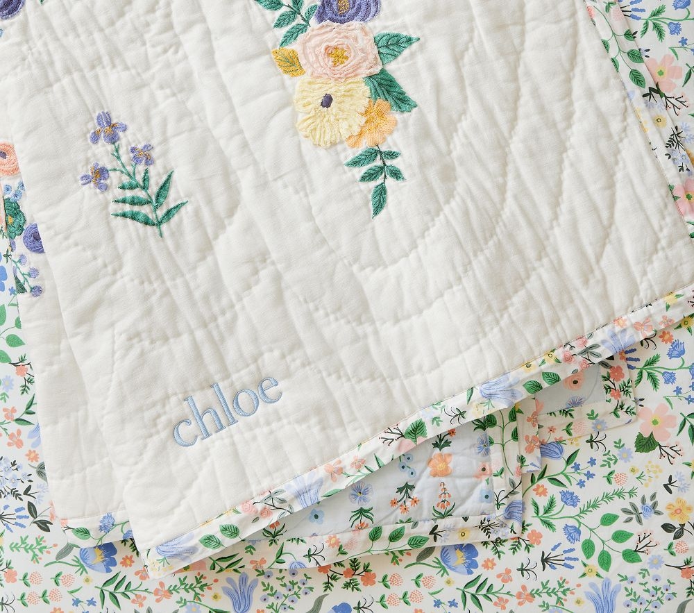 Pottery barn crib quilt sales