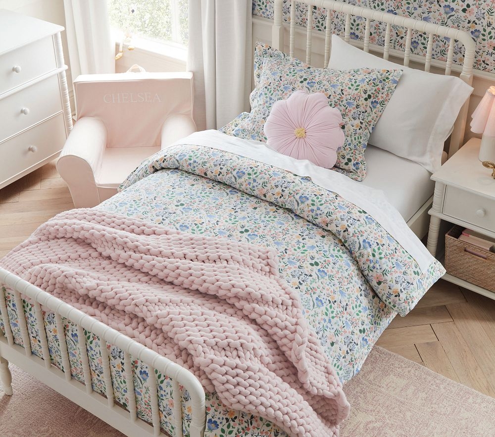 Floral cot new arrivals bed duvet cover