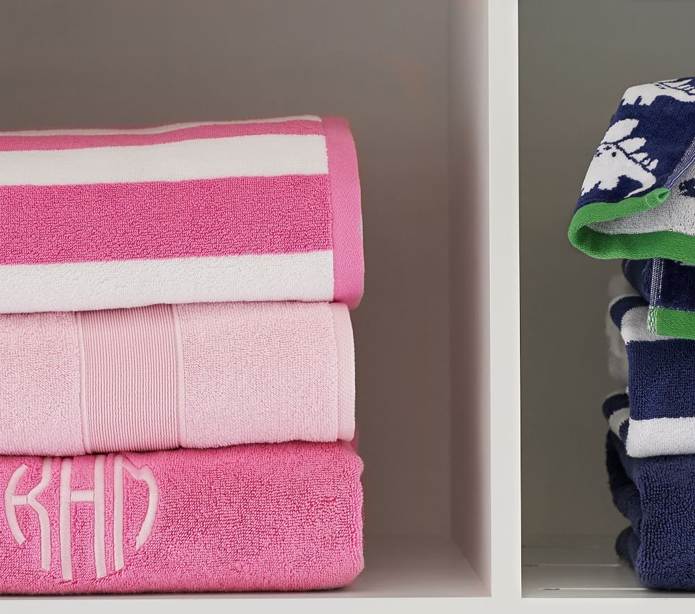 Rugby stripe shop bath towels
