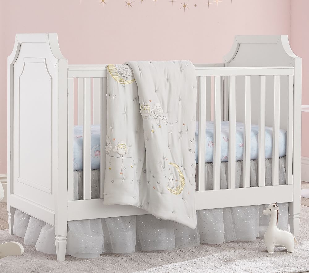 Glitter crib skirt sales