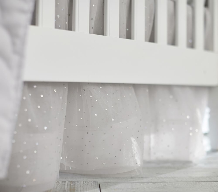 Shimmer Tulle Crib Skirt