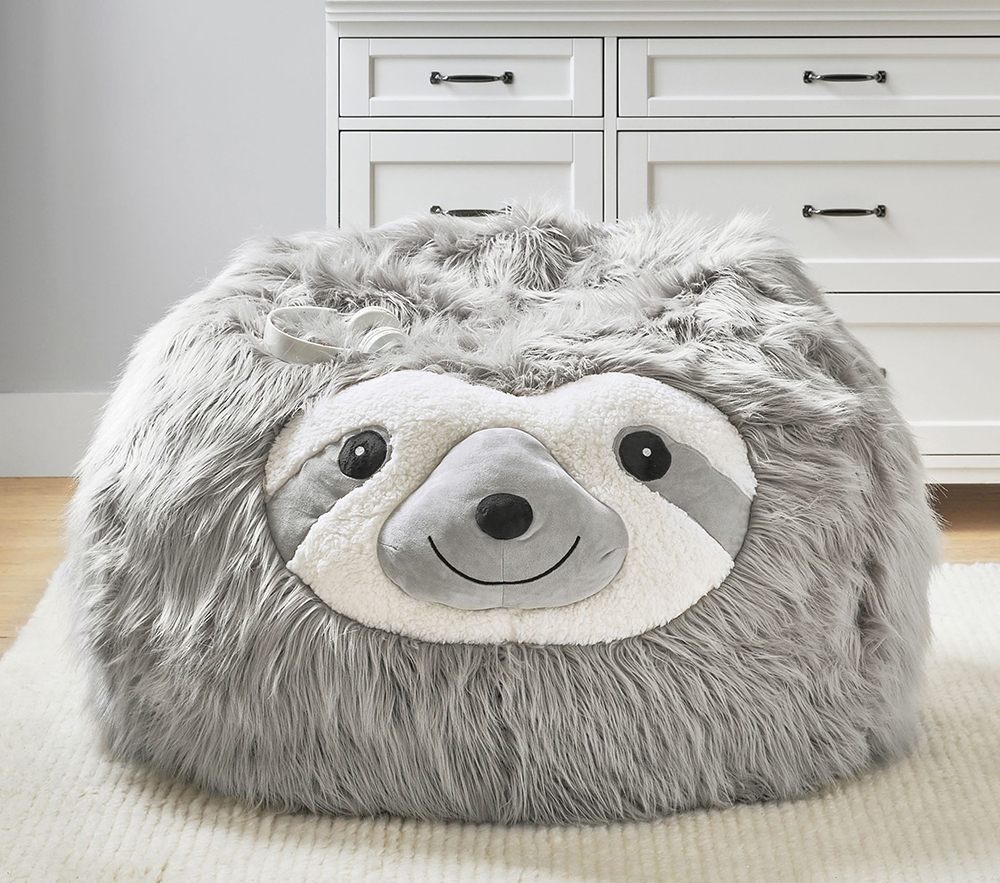 Shop Sloth Critter Bean Bag Chair online Pottery Barn Kids Saudi