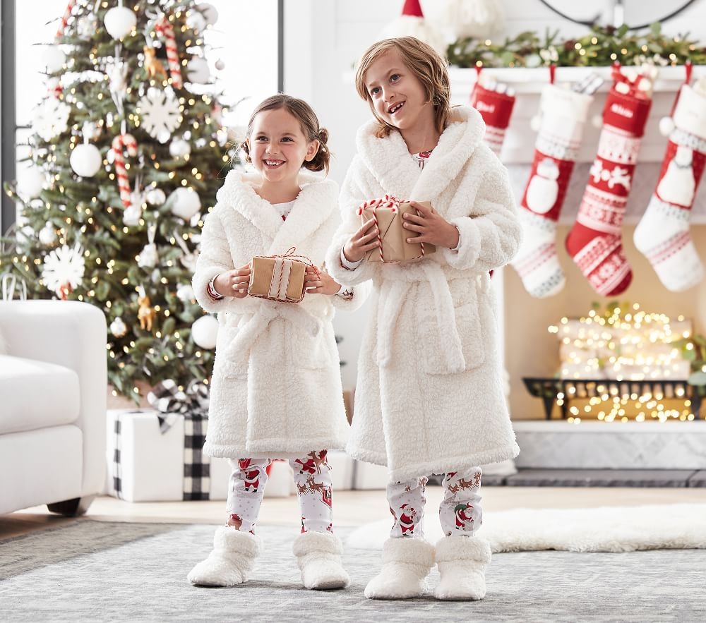 Shop Family Sherpa Robe Collection online Pottery Barn Kids
