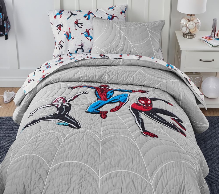 Pottery barn spiderman sheets sales