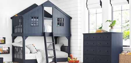 Twin over full tree house sale bunk bed