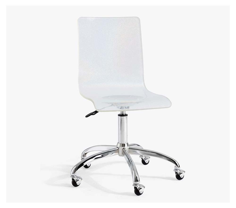 Acrylic online swivel chair