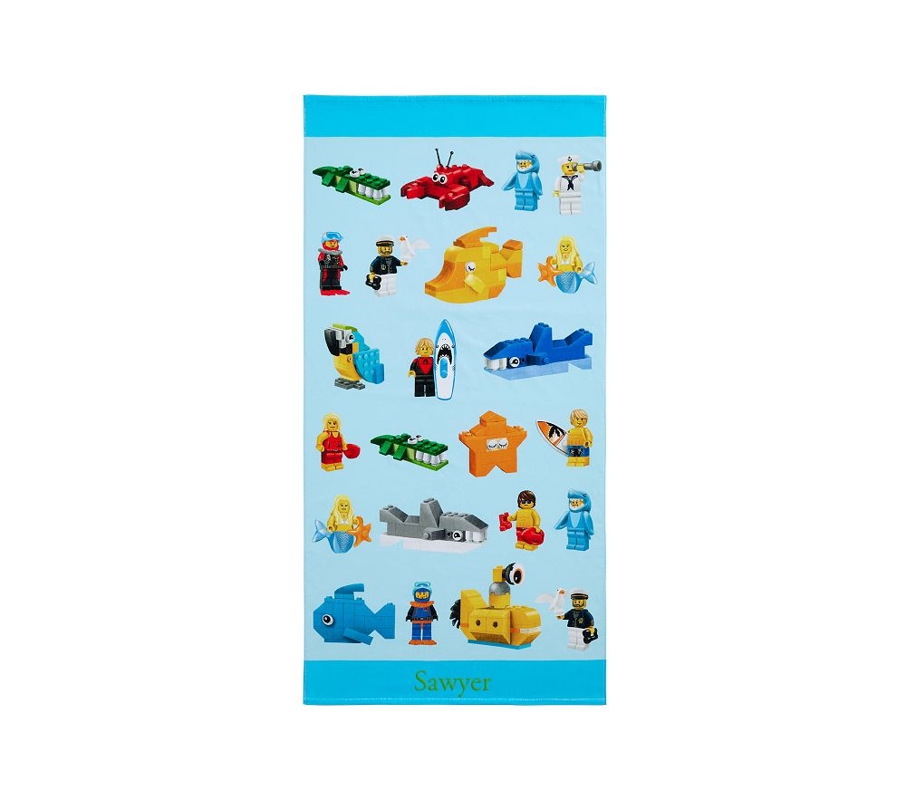 Shop LEGO Kid Beach Towel online Pottery Barn Kids Saudi Arabia