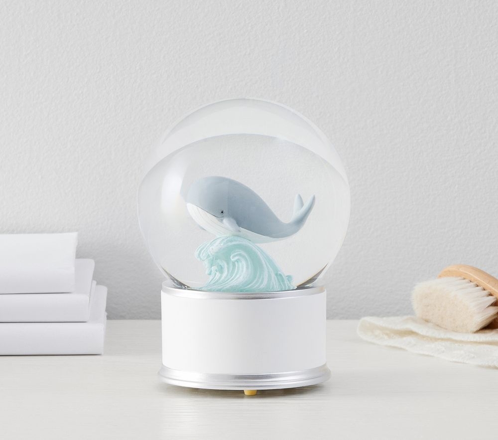 Whale Musical Light Up Snow Globe