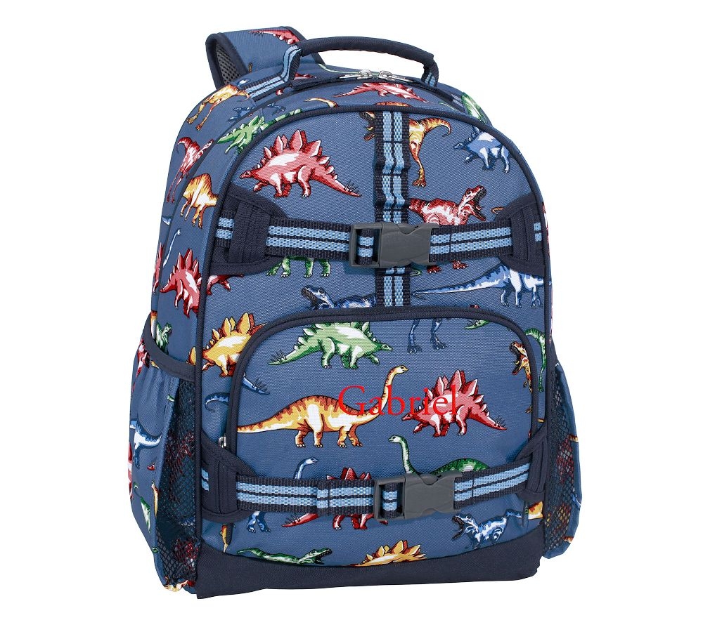 Blue dinosaur top backpack